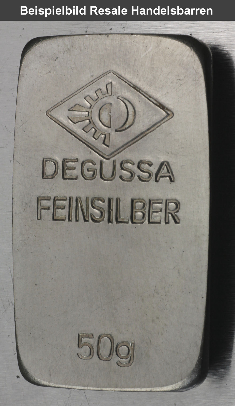 Silberbarren 50g (Resale) - Detailansicht 4