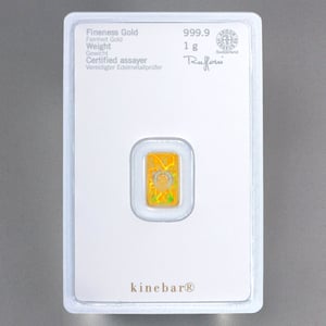 Goldbarren 1g "Kinebar" HERAEUS - Miniaturansicht 2