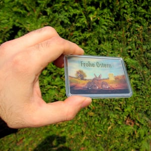 Goldbarren 1g "Osterhasen auf Wiese" (Flip) - Miniaturansicht 3