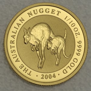 Goldmünze 1/10oz "Känguru" 2004 Australian Nugget (Australien) - Hauptansicht