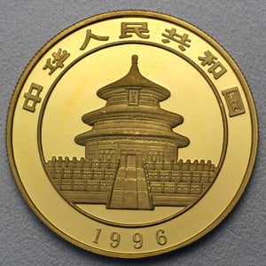 Goldmünze 1oz "Panda" 1996 (China) - Miniaturansicht 2