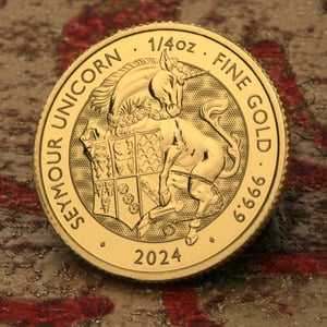 Goldmünze 1/4oz "Seymour Unicorn" 2024 Royal Tudor Beasts (Großbritannien) - Miniaturansicht 5