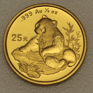 Goldmünze 1/4oz "Panda" 1998 (China) - Hauptansicht