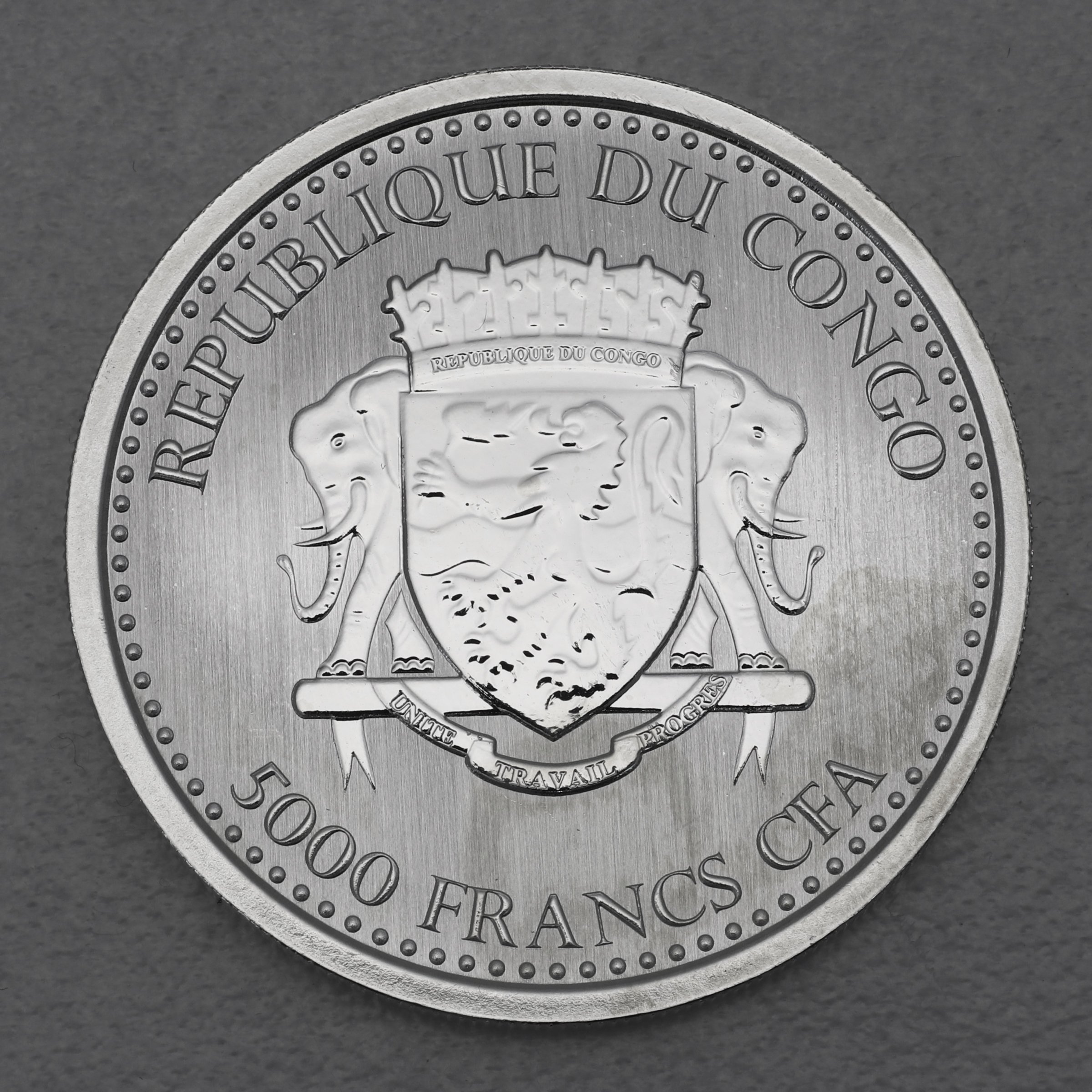 Silbermünze 1oz "Silberrücken Gorilla" 2019 (Kongo) - Detailansicht 1