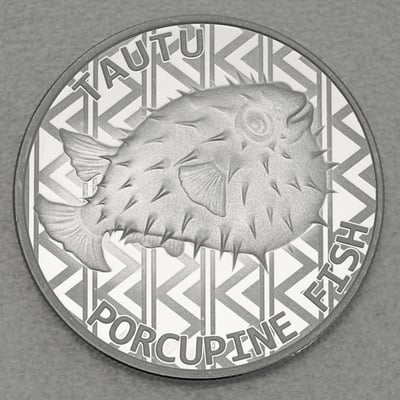 Silbermünze 1oz "Tautu – Porcupine Fish" 2021 Territory of Tokelau (Tokelau) - Miniaturansicht 1