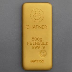 Goldbarren 500g C.HAFNER - "Resale" - Hauptansicht