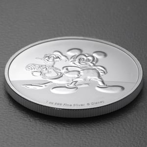 Silbermünze 1oz "Mickey & Donald" 2023 Disney 19% (Niue) - Miniaturansicht 3