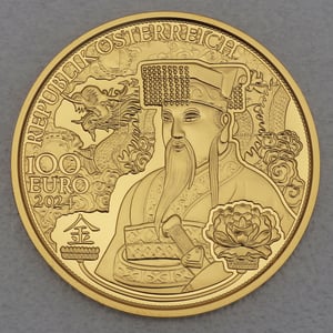 Goldmünze 100 Euro "Das Gold Chinas" 2024 Magie des Goldes (Österreich) - Miniaturansicht 1