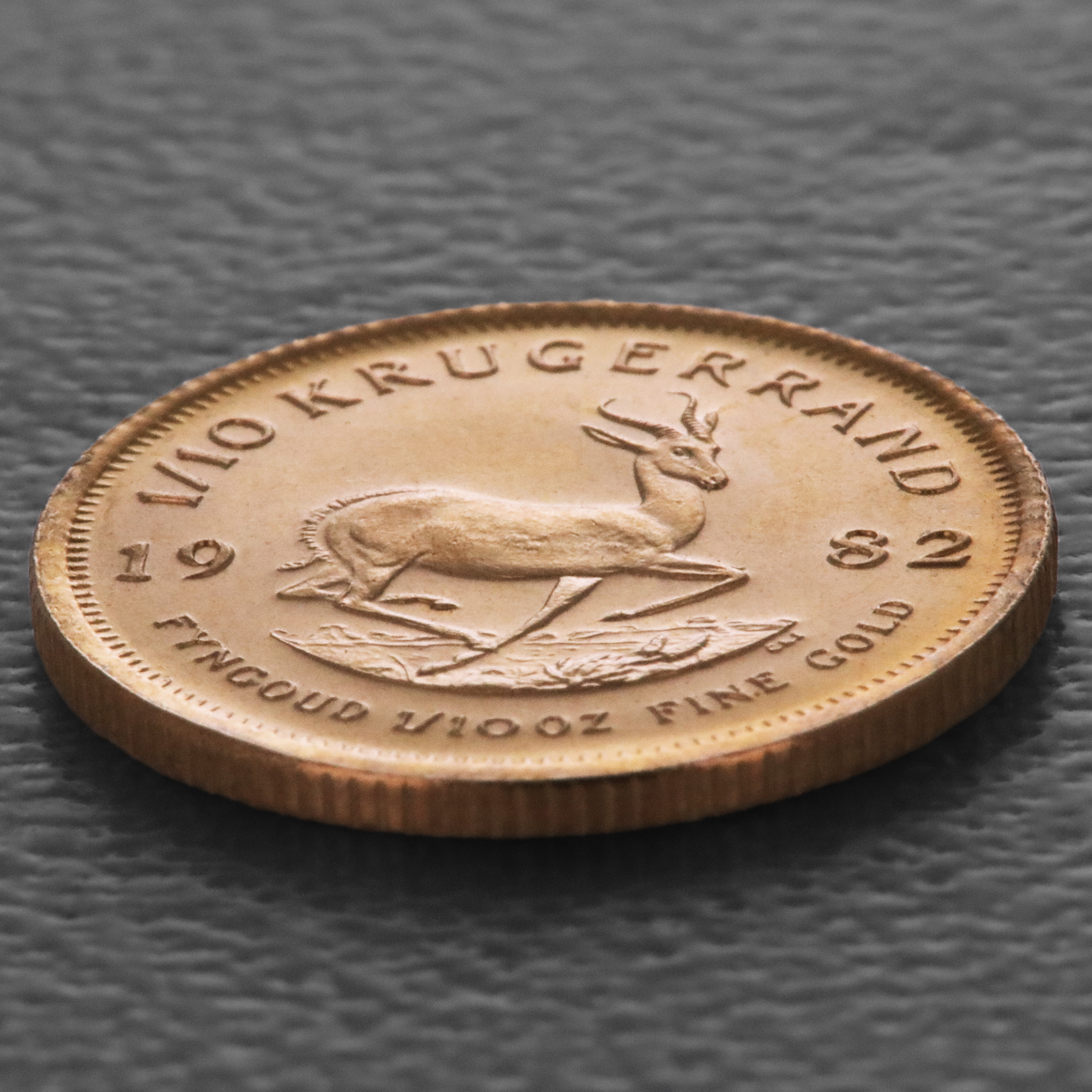 Goldmünze 1/10oz "Krügerrand" 1982 (Südafrika) - Detailansicht 2