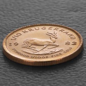 Goldmünze 1/10oz "Krügerrand" 1982 (Südafrika) - Miniaturansicht 3