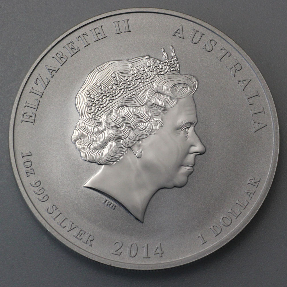 Silbermünze 1oz "Pferd" 2014 Lunar II – Year of the Horse (Australien) - Detailansicht 1