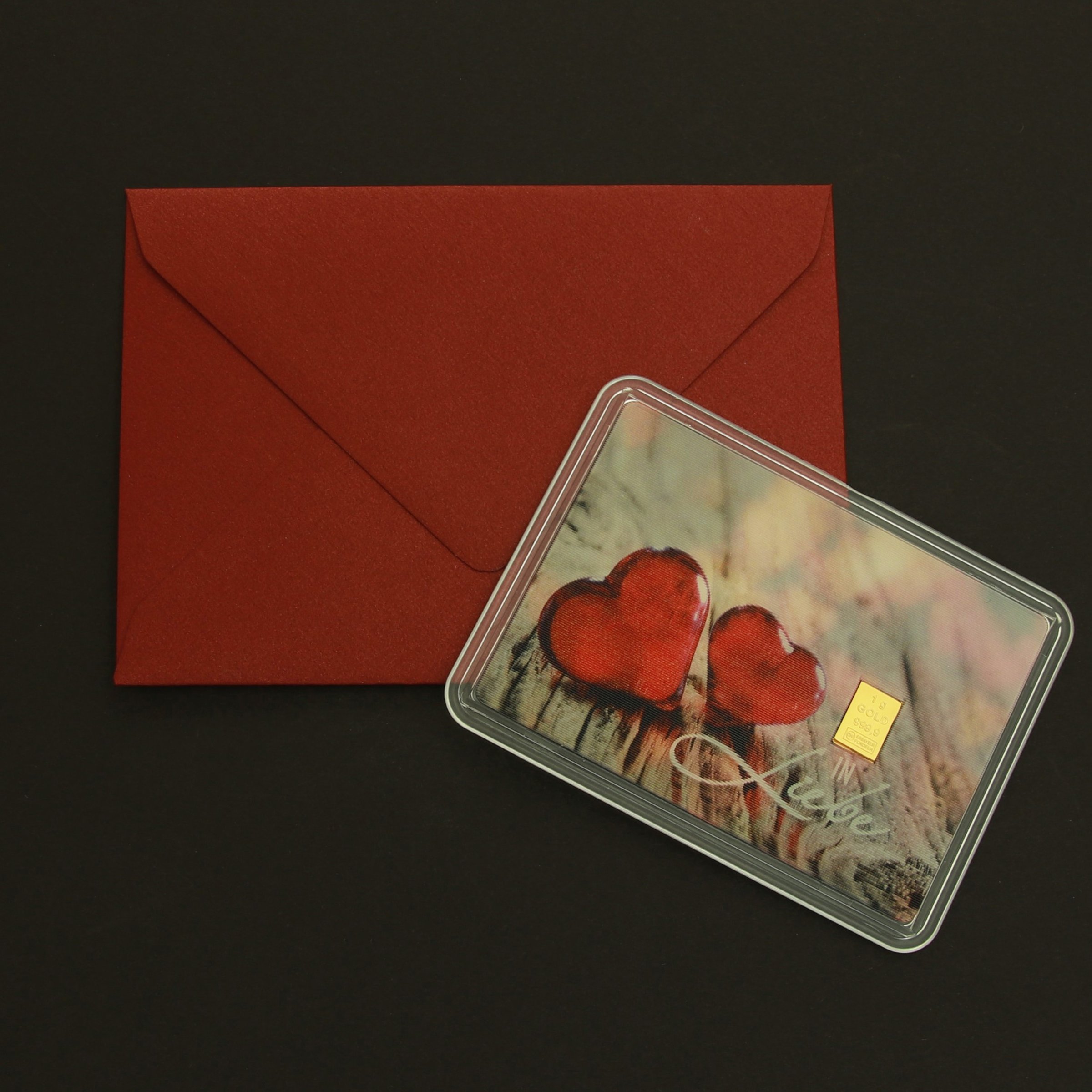 Geschenk-Umschlag "Red Glamour" (A8, klein) - Detailansicht 1