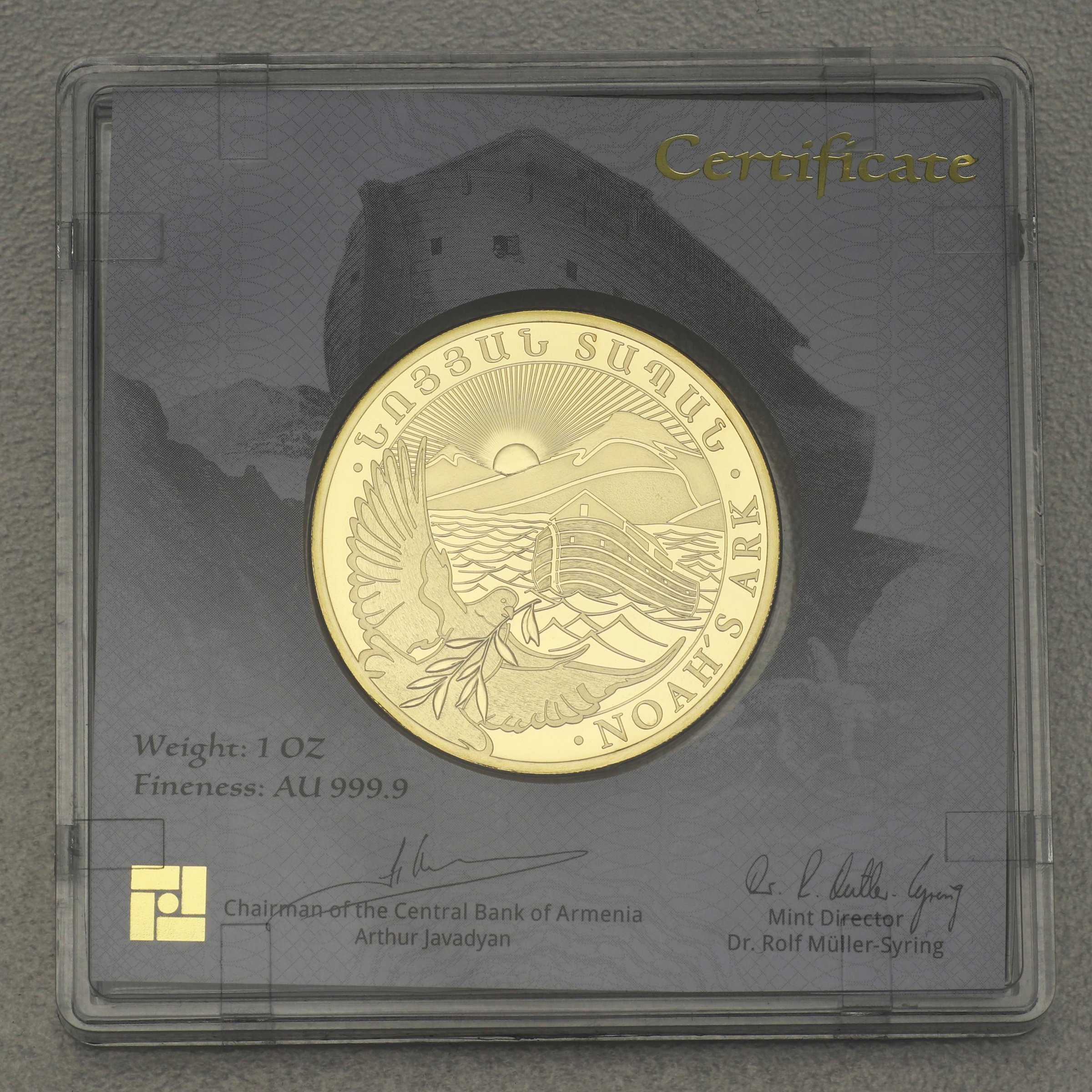 Goldmünze 1oz "Arche Noah" 2022 (Armenien) - Detailansicht 2