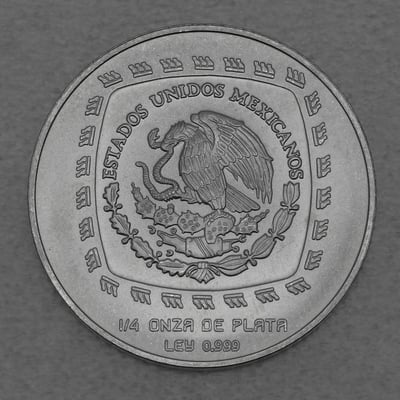 Silbermünze 1/4oz "Herr von Limas" 1998 Präkolumbische Kulturen – Olmeken (Mexiko) - Miniaturansicht 2