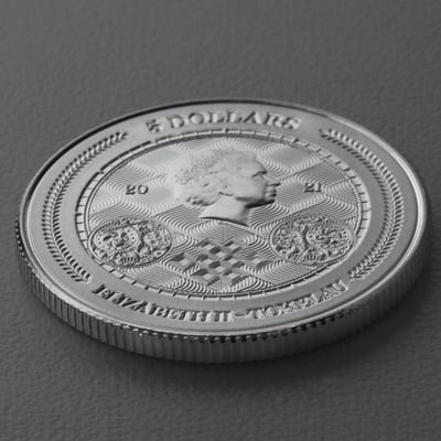 Silbermünze 1oz "Chronos" 2021 (Tokelau) - Miniaturansicht 4