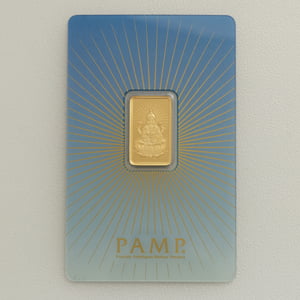 Goldbarren 5g PAMP "Lakshmi" - Hauptansicht