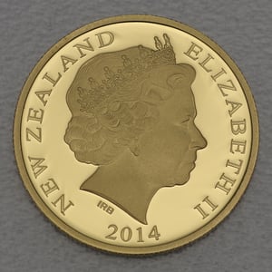 Goldmünze 1/4oz "Kiwi" 2014 Treasures of New Zealand (Neuseeland) - Miniaturansicht 2