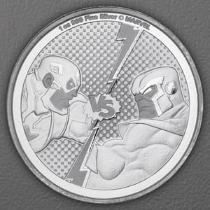 Silbermünze 1oz "Captain America vs. Thanos" 2025 Marvel (Niue) - Hauptansicht