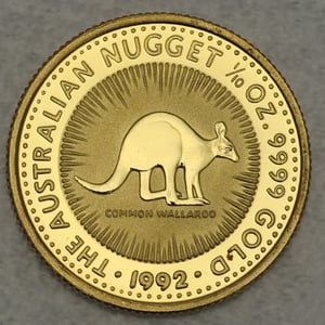Goldmünze 1/10oz "Känguru" 1992 Australian Nugget (Australien) - Hauptansicht