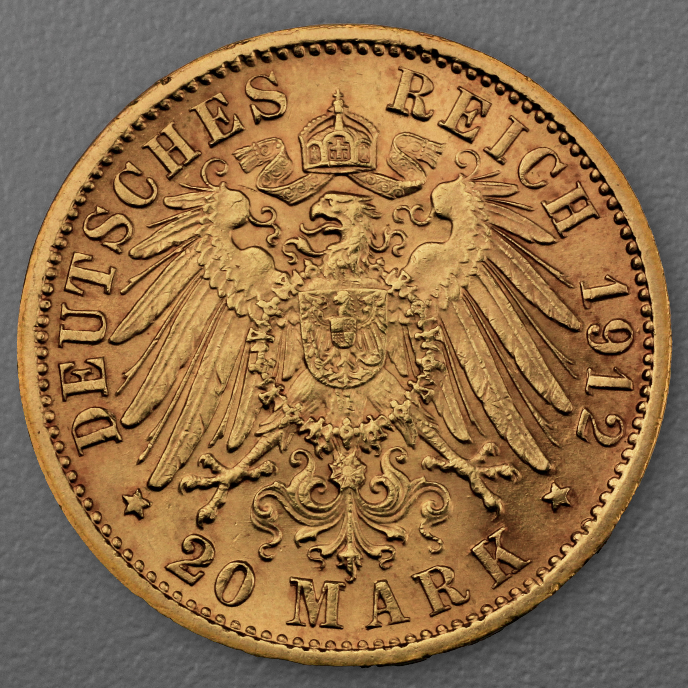 Goldmünze 20 Mark "Friedrich II." 1912-G J.192 (Baden) - Detailansicht 1