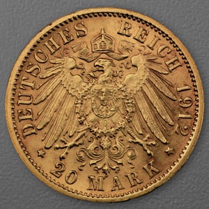 Goldmünze 20 Mark "Friedrich II." 1912-G J.192 (Baden) - Miniaturansicht 2