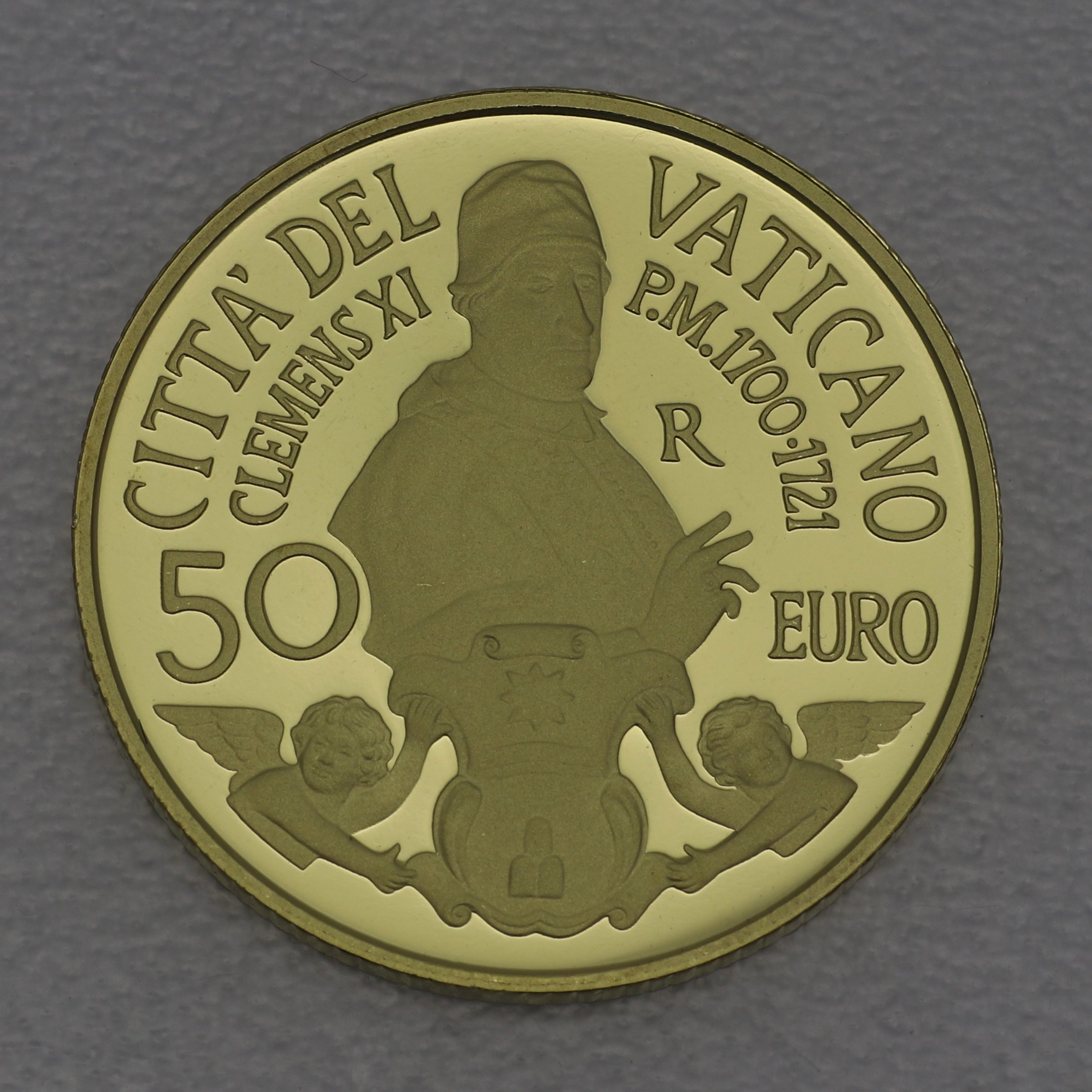 Goldmünze "50 Euro - 2021" 300. Todestag Papst Clemens XI. (Vatikanstadt) - Hauptansicht