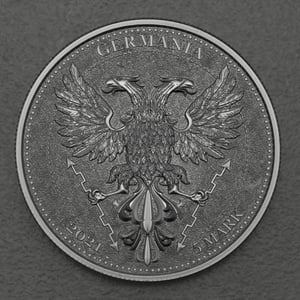 Silbermedaille 1oz "Chestnut Leaf" 2021 Mythical Forest (Polen) - Miniaturansicht 2