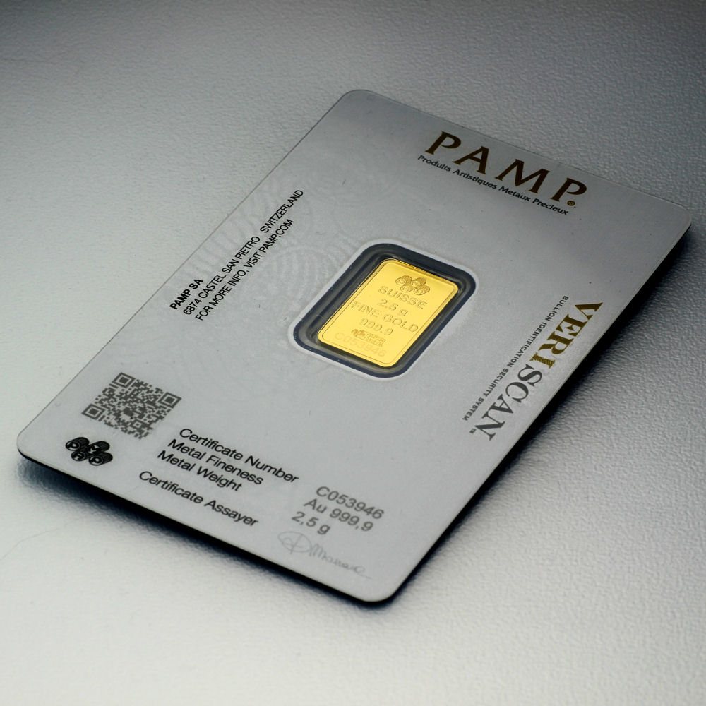 Goldbarren 2,5g PAMP "Fortuna" - Detailansicht 2