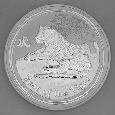Silbermünze 1/2kg "Tiger" 2010 Lunar II – Year of the Tiger (Australien) - Hauptansicht