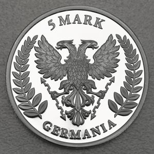 Silbermedaille 1oz "Germania" 2021 (PP) (Polen) - Miniaturansicht 2