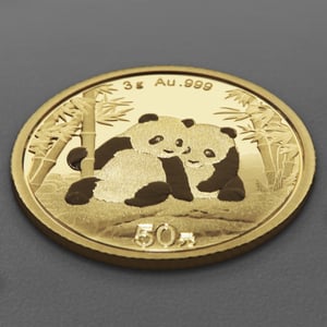 Goldmünze 3g "Panda" 2026 (China) - Miniaturansicht 3
