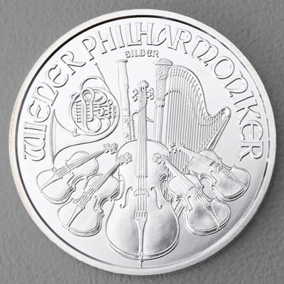Silbermünze 1oz "Wiener Philharmoniker" verschiedene Jahrgänge 19% (Österreich) - Miniaturansicht 3