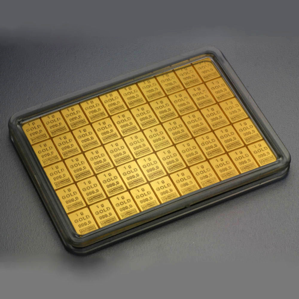 Goldtafel (50x 1g Feingold) "CombiBar" - Detailansicht 1