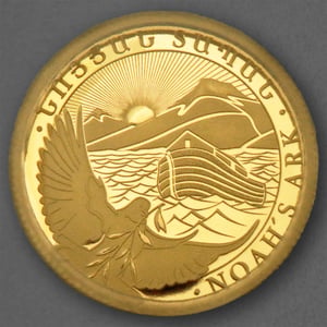 Goldmünze 1g "Arche Noah" 2024 (Armenien) - Hauptansicht