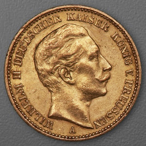 Goldmünze 20 Mark "Wilhelm II." 1901-A J.252 (Preußen) - Hauptansicht
