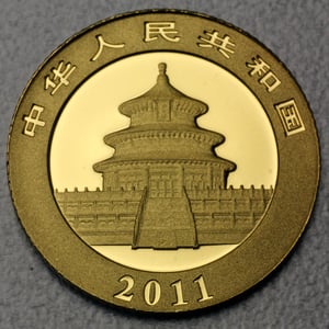 Goldmünze 1/10oz "Panda" 2011 (China) - Miniaturansicht 2