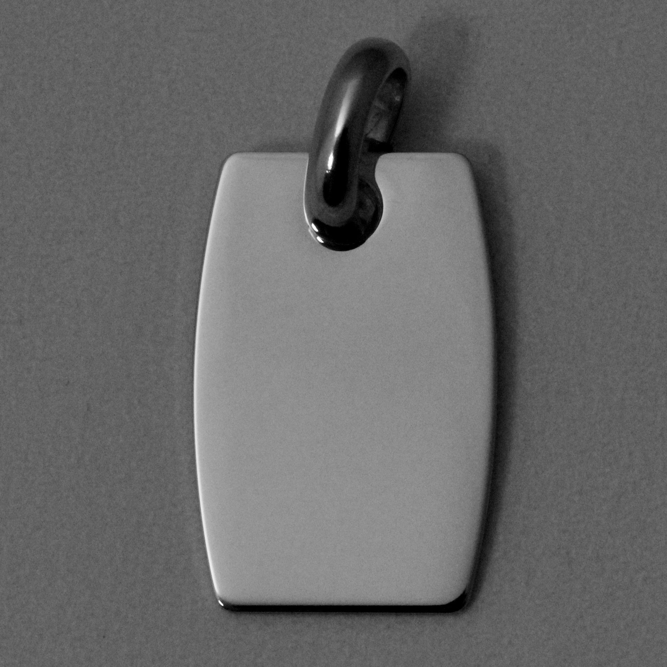 Silberanhänger 925er "Fass-Optik" gravierbar (Sterling) - Hauptansicht