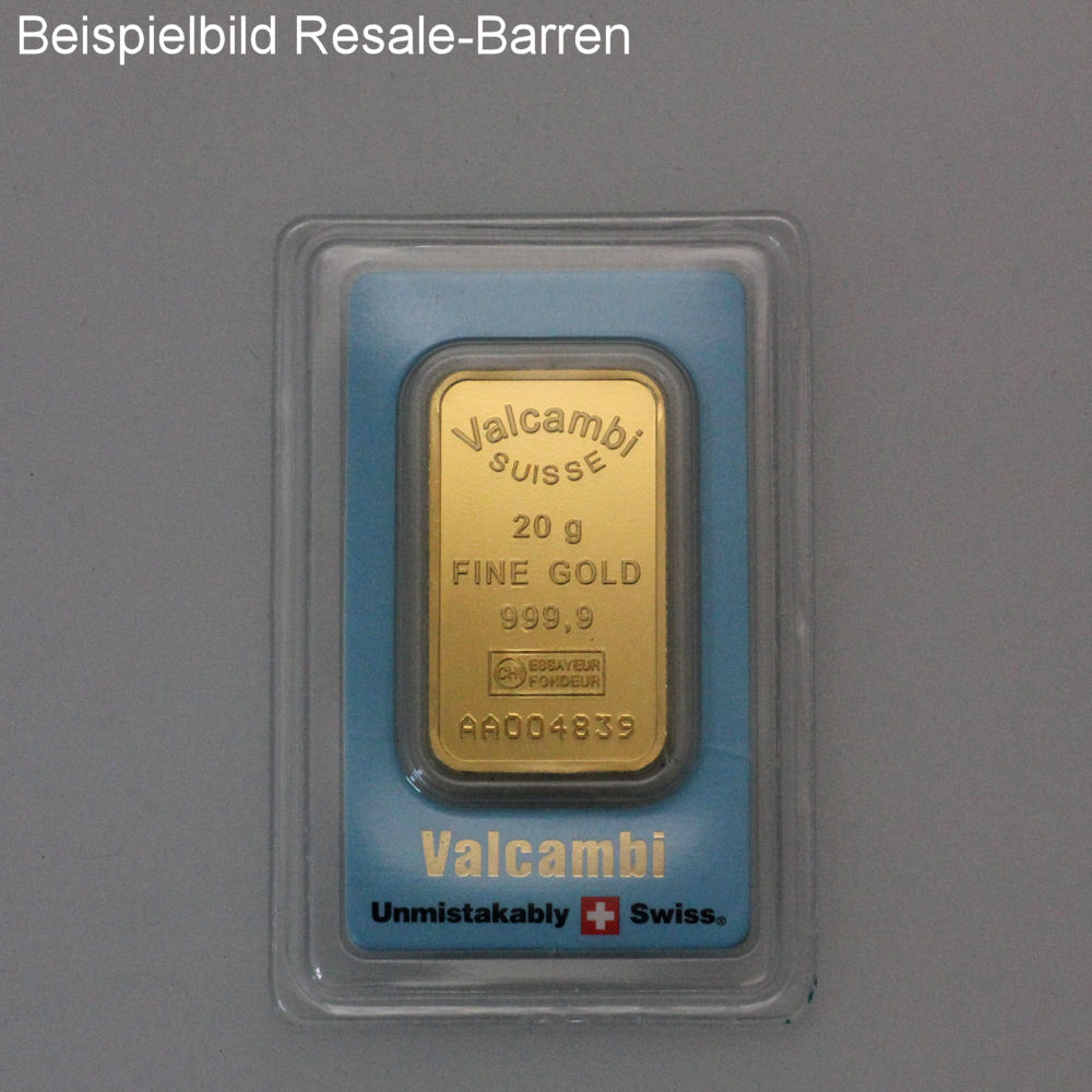 Goldbarren 20g "Resale" (div. Hersteller) - Detailansicht 2