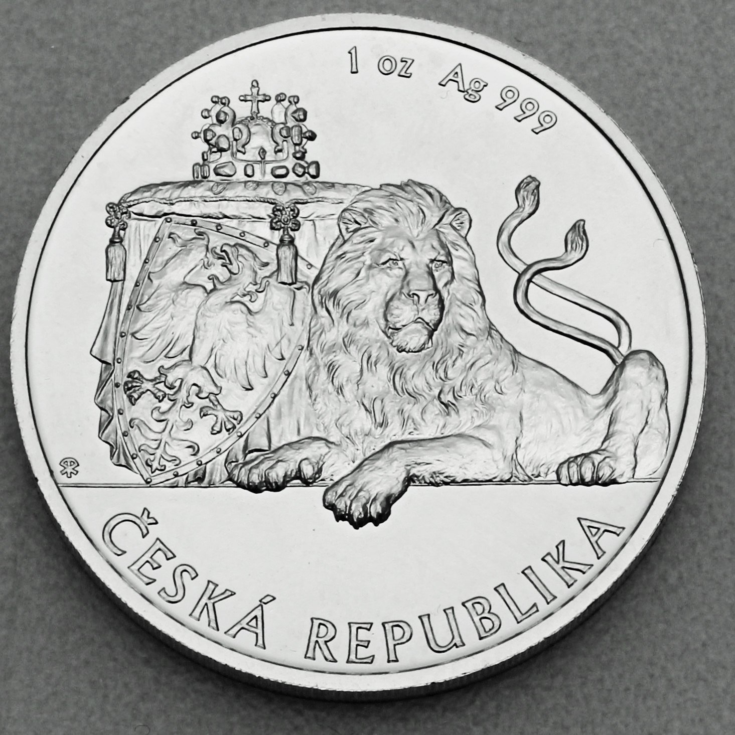 Silbermünze 1oz "Tschechischer Löwe" 2018 (Niue) - Hauptansicht