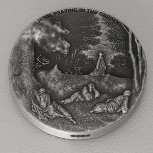 Silbermünze 2oz "Jesus Praying" 2021 (AF) Biblical (Niue) - Miniaturansicht 3
