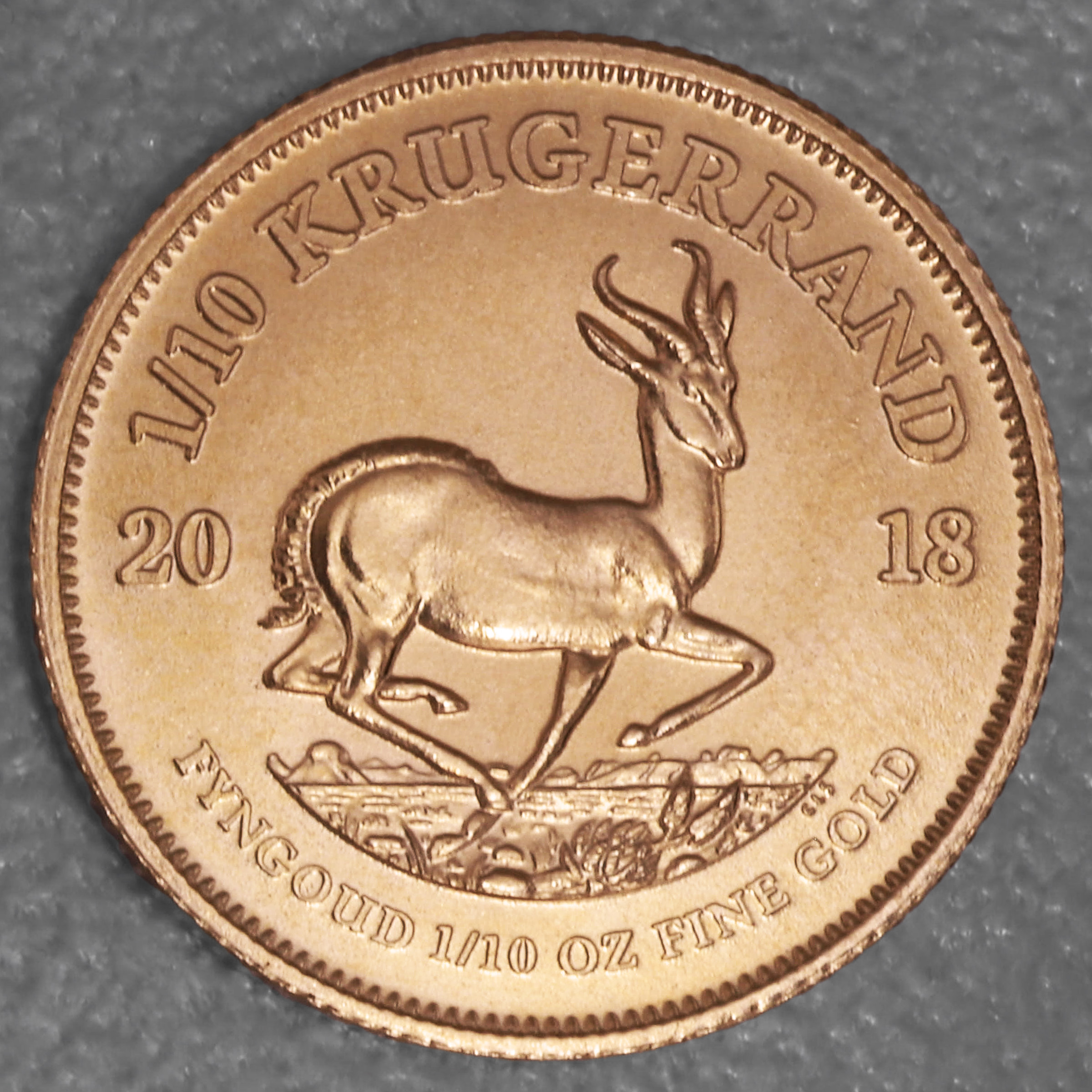 Goldmünze 1/10oz "Krügerrand" 2018 (Südafrika) - Hauptansicht