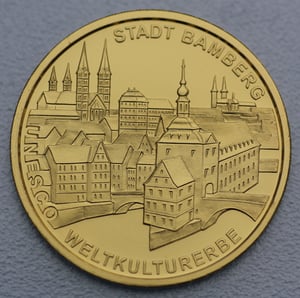 Goldmünze 100 Euro "Bamberg" 2004 Unesco-Weltkulturerbe (Deutschland) - Hauptansicht