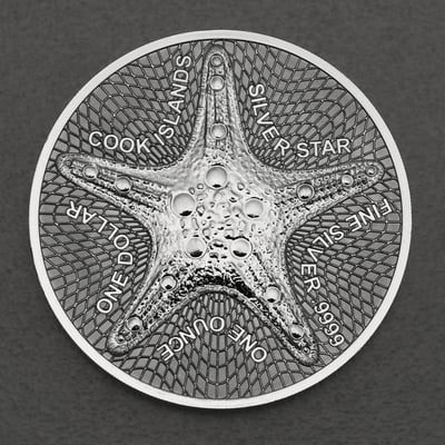Silbermünze 1oz "Silver Star" 2022 (Cook Islands) - Hauptansicht