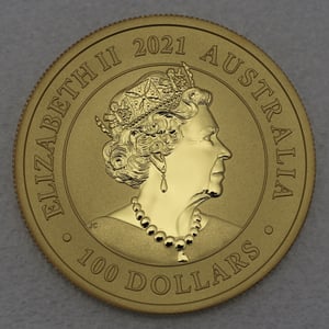 Goldmünze 1oz "Schwan" 2021 Australian Gold Swan (Australien) - Miniaturansicht 2