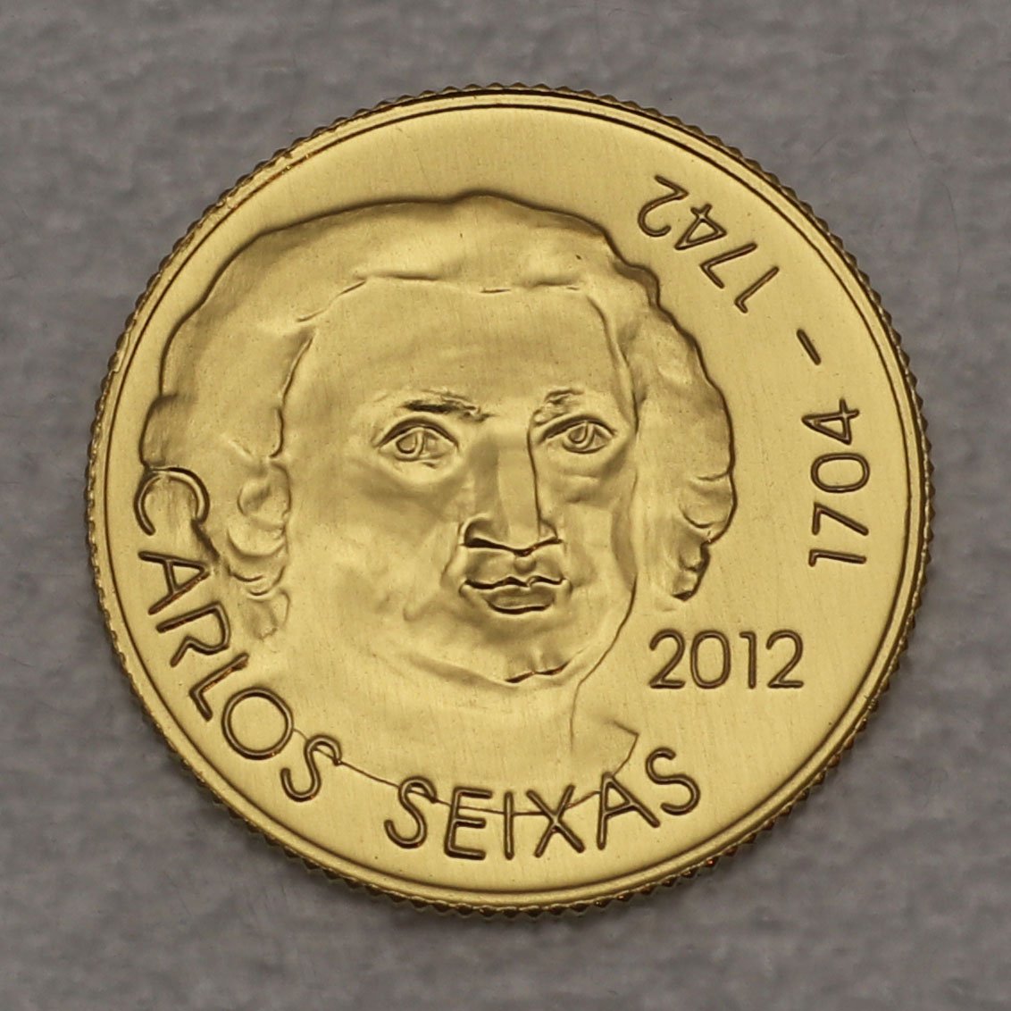 Goldmünze 0,25 Euro "Carlos Seixas" 2012 (Portugal) - Hauptansicht