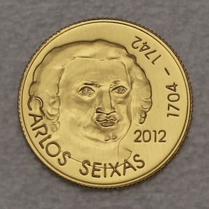 Goldmünze 0,25 Euro "Carlos Seixas" 2012 (Portugal) - Miniaturansicht 1