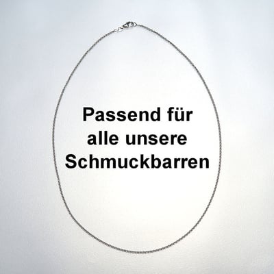 Weißgoldkette 585er/45 cm "Anker-Form" (14 kt WG) - Miniaturansicht 2