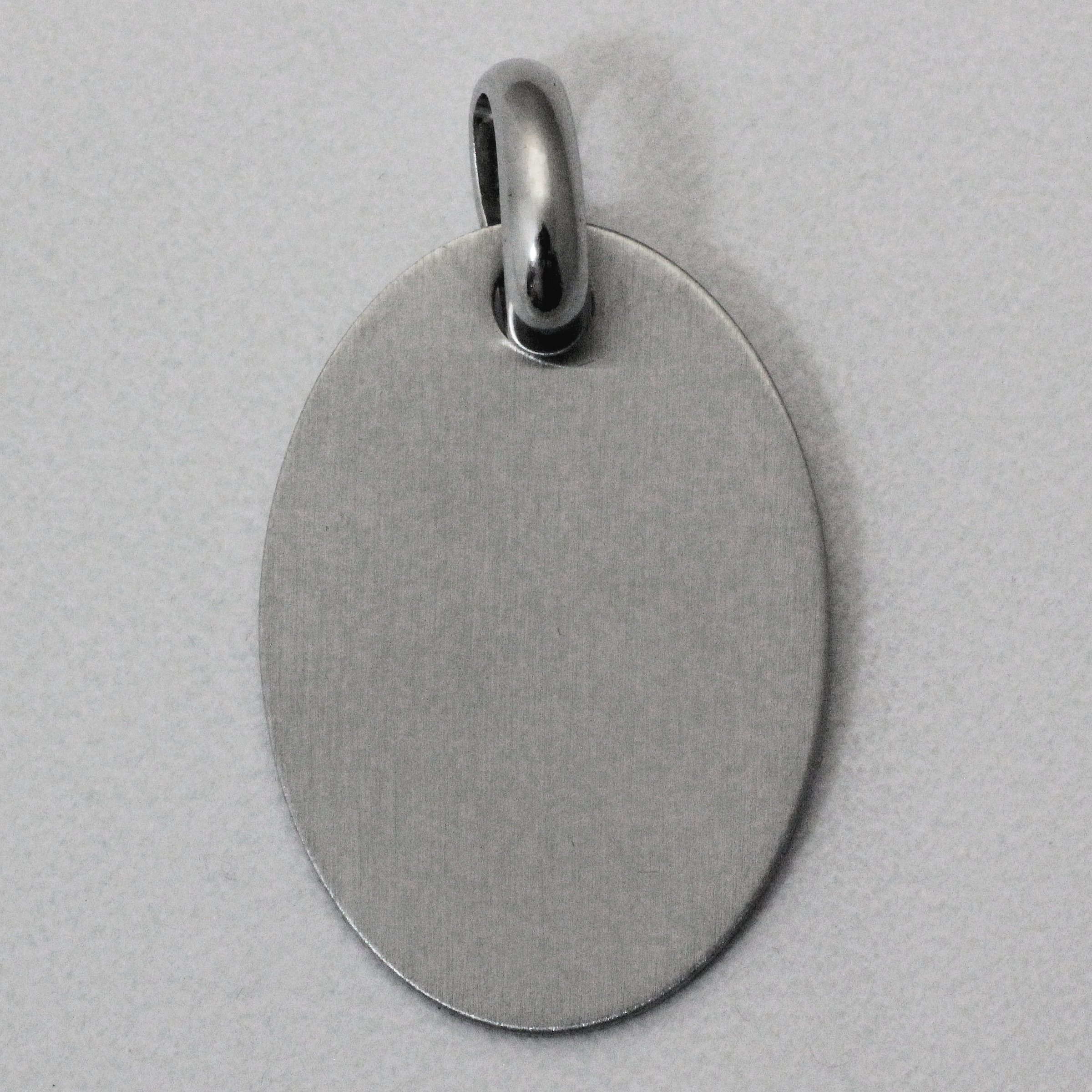 Silberanhänger 925er "Oval" gravierbar (Sterling) - Hauptansicht