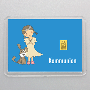 Goldbarren 1g "Junge+Mädchen/Kommunion" (Flip) - Hauptansicht