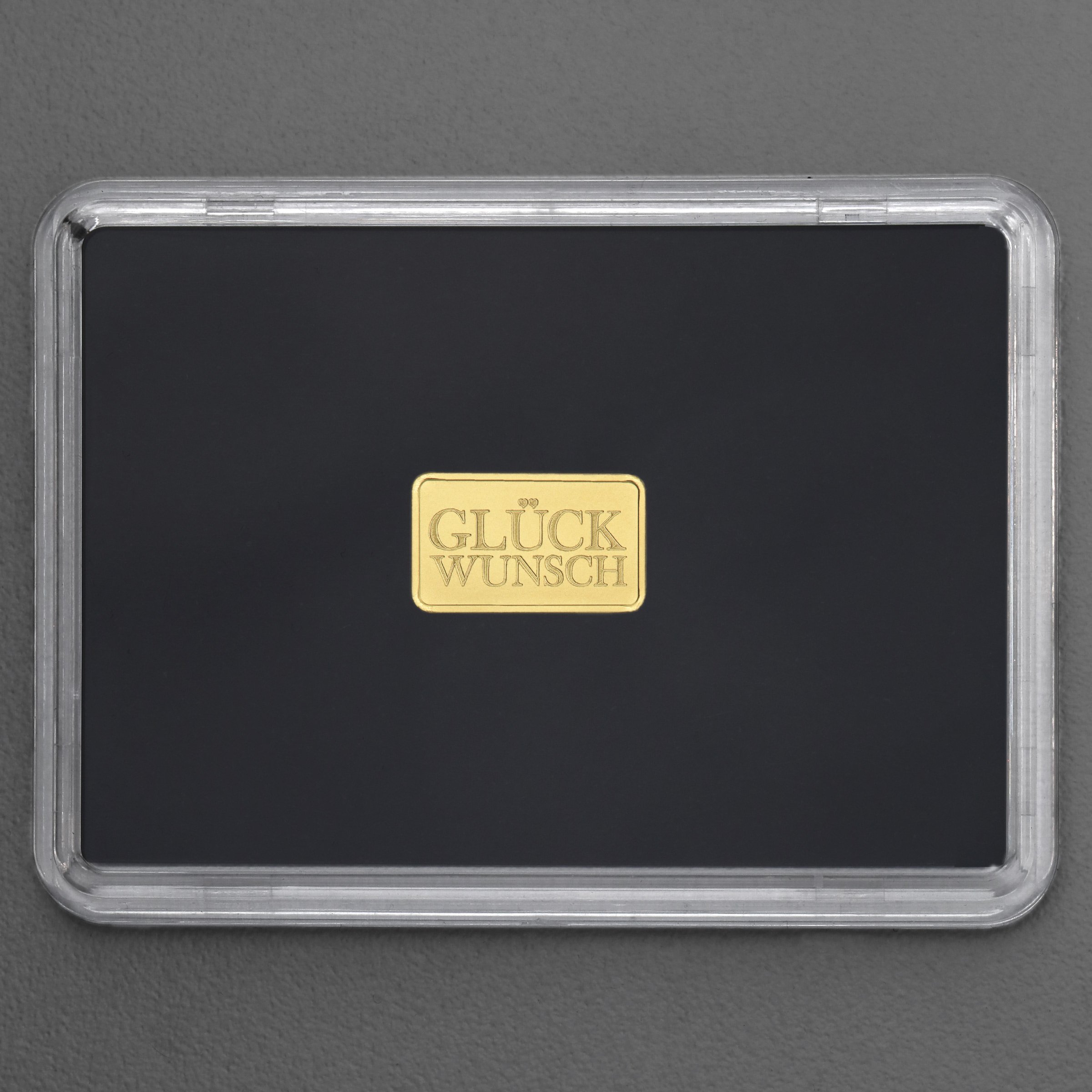 Goldbarren 2,5g Gravur "Glückwunsch" - Detailansicht 4